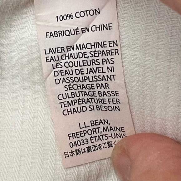 L.L. Bean Men's Khaki Pants Size 37 Standard Fit Flat Front Pockets Zip Fly - Picture 12 of 12